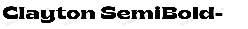 Clayton SemiBold字体转换